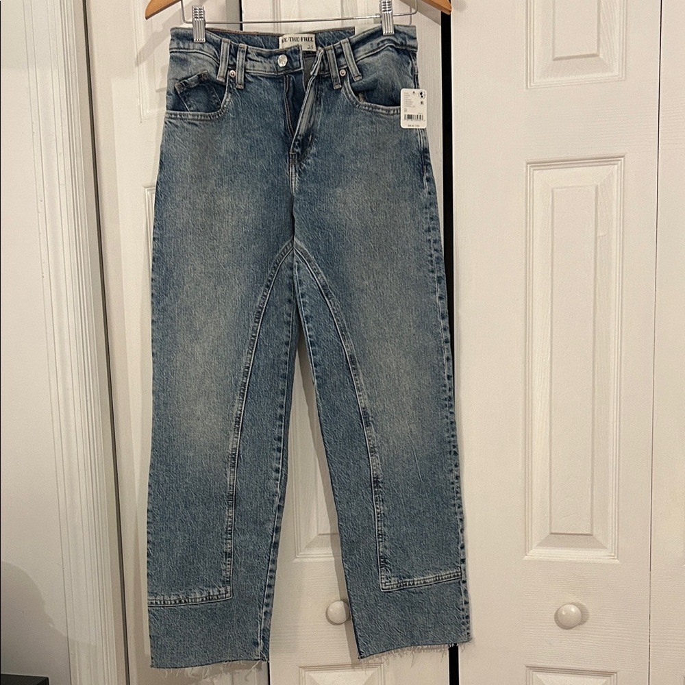 NWT We The Free Risk Taker Mantra Blue Jeans sz 25
